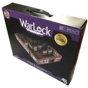 Town Village Warlock Tiles II 2 Full Height Plaster Walls 4D  Clips HD Minis NEW